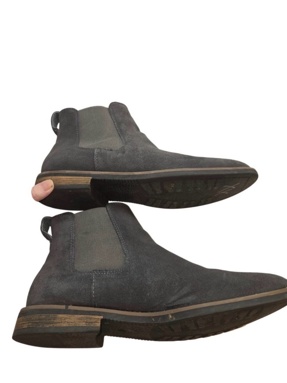 Bruno Marc 11 Men's Chelsea Ankle Boots Charcoal Shoes - Picture 3 of 6